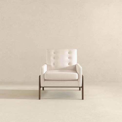 Cole - Comfortable Lounge Chair - Beige