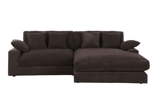 Mystic - Reversible Sectional Sofa Chaise - Dark Chocolate