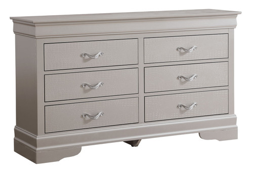 Modern Sophisticated Dresser - Silver Champagne