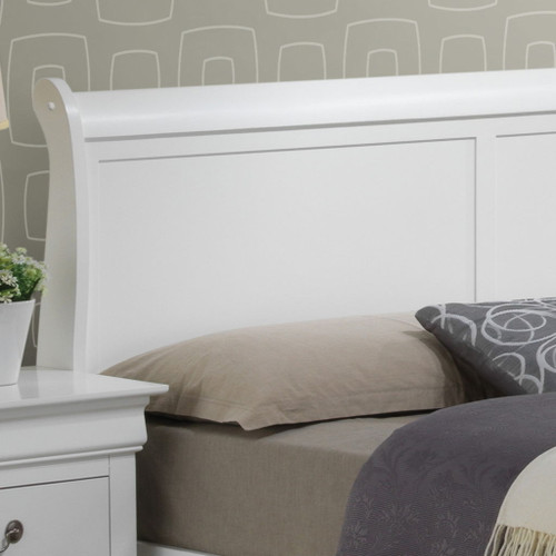Louis Phillipe - King Storage Bed - White