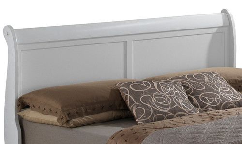 Full Bed Panel Sleigh - White