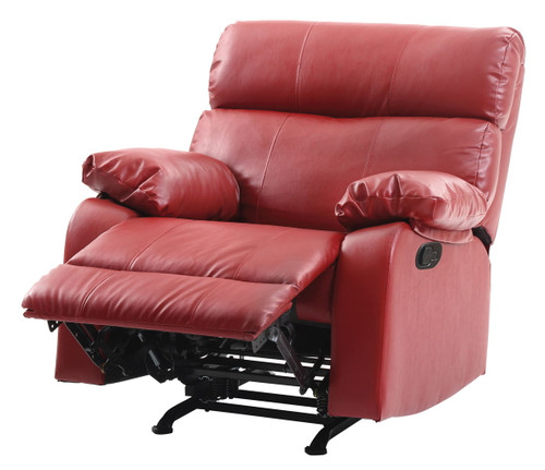 Vibrant Contemporary Recliner - Red