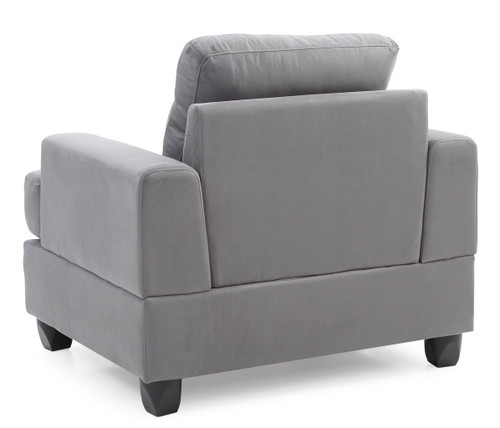 Sleek Transitional Chair - Gray