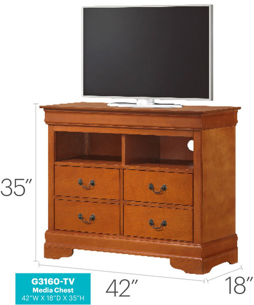 Elegant Media Chest For Your Living Space - Oak