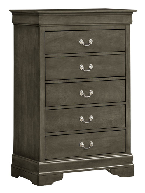 Traditional Style Storage Chest - Gray