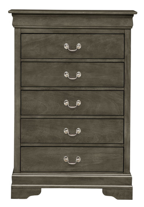 Traditional Style Storage Chest - Gray
