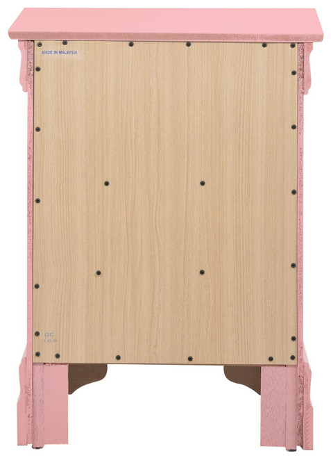 Louis Phillipe - 3 Drawer Nightstand - Pink