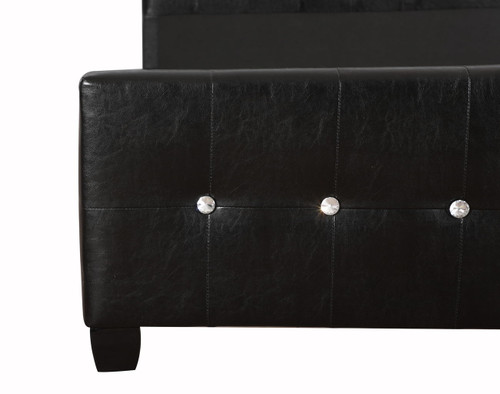 Queen Transitional Bed For All Styles Elegant - Black