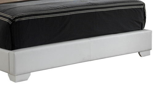Queen Elegant Platform Bed For Relaxed Spaces - White