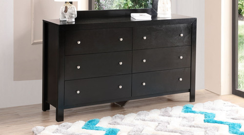 Elegant Transitional Dresser - Black