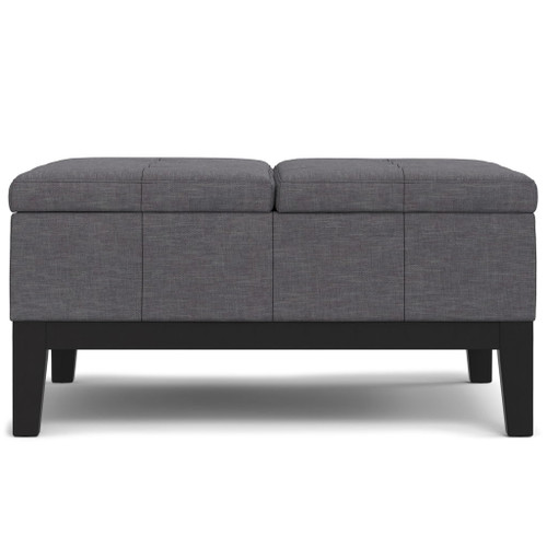 Dover - Lift Top Coffee Table Storage Ottoman - Gray