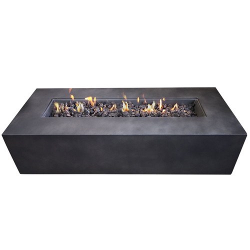 Propane Outdoor Durable Fire Pit Table - Charcoal
