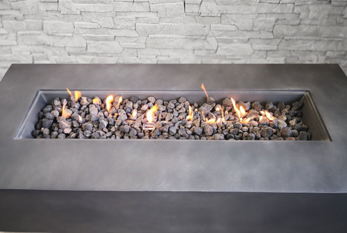 Propane Outdoor Durable Fire Pit Table - Charcoal