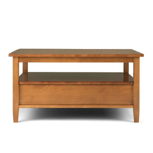 Warm Shaker - Square Coffee Table - Light Golden Brown
