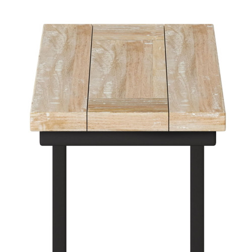 Skyler - C Side Table - Distressed White Wash