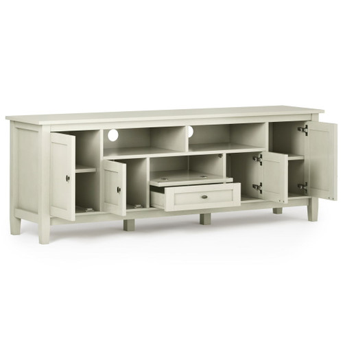 Warm Shaker - TV Media Stand - Antique White