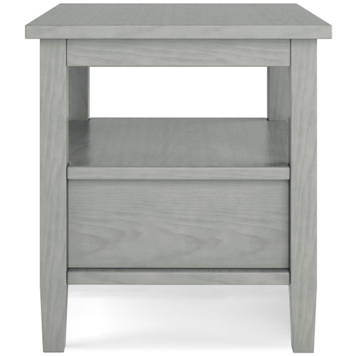Warm Shaker - End Table - Fog Gray