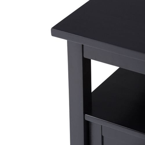Warm Shaker - End Table - Black
