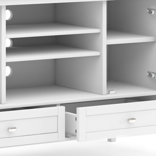 Warm Shaker - Handcrafted TV Media Stand - White