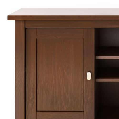 Warm Shaker - Handcrafted TV Media Stand - Russet Brown