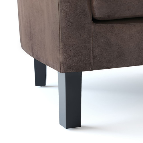 Austin - Tub Chair - Distressed Brown