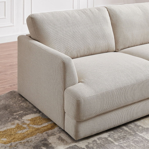 Glander - Cozy Sectional Sofa Right Facing - Cream