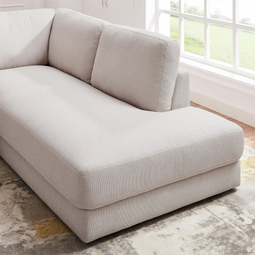 Glander - Cozy Sectional Sofa Right Facing - Cream