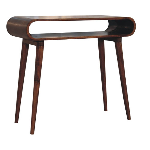 Amaya - Nordic Style Console Table - Chestnut