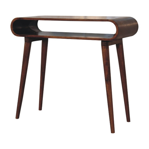Amaya - Nordic Style Console Table - Chestnut