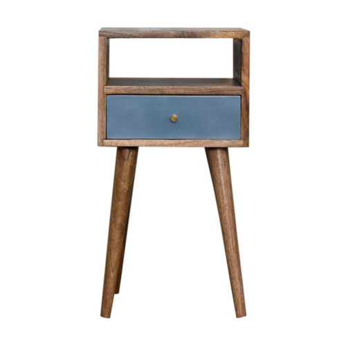 Mini Hand Painted Nightstand - Blue