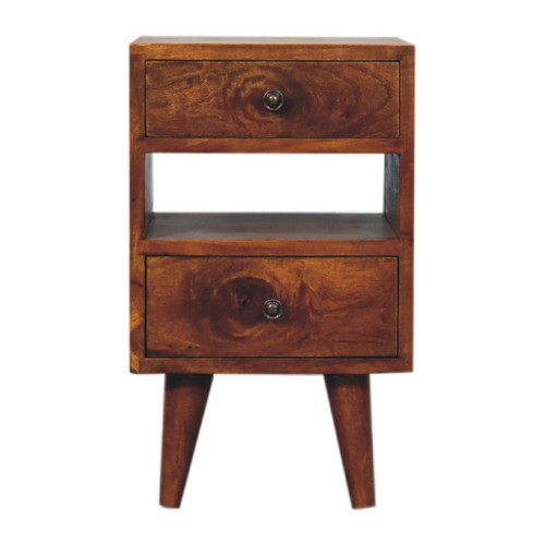 Mini Classic Multi Nightstand - Chestnut