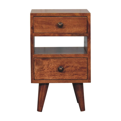 Mini Classic Multi Bedside Table - Caramel
