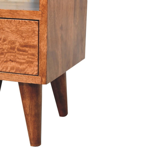 Mini Classic Multi Bedside Table - Caramel