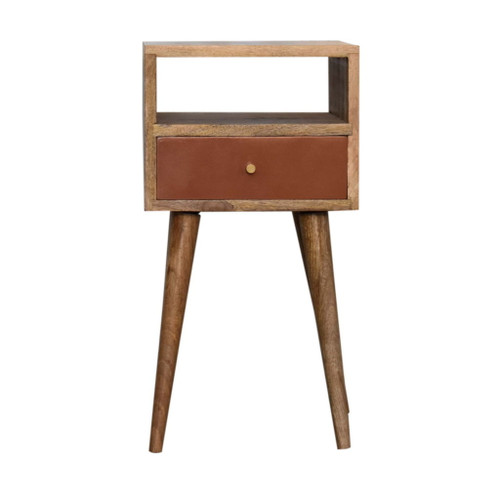 Mini Hand Painted Bedside Table - Brick Red