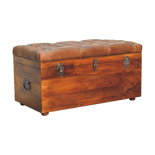 Buffalo - Hide Storage Trunk - Chestnut
