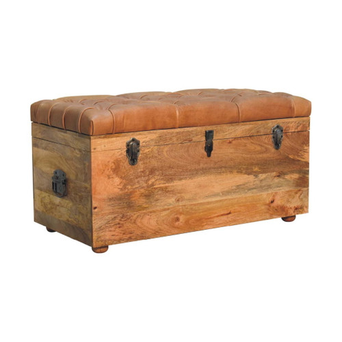 Buffalo - Hide Storage Trunk - Oak
