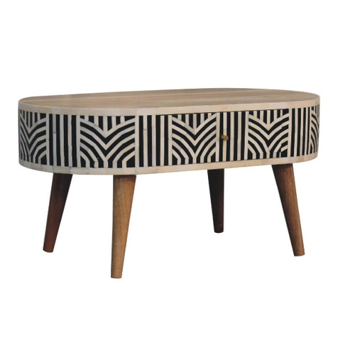 Inlay - Edessa Bone Coffee Table - Oak