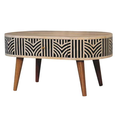 Inlay - Edessa Bone Coffee Table - Oak