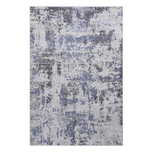 Payas - 2' X 3' Abstract Area Rug - Gray / Denim