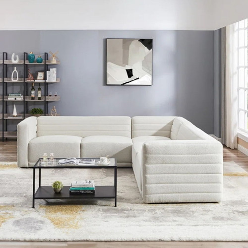 Solo - Corner Sectional Sofa - Cream