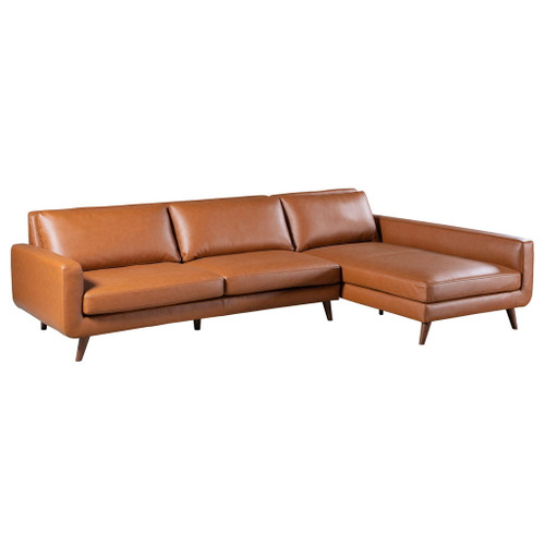 Garland - Right Sectional Sofa - Cognac