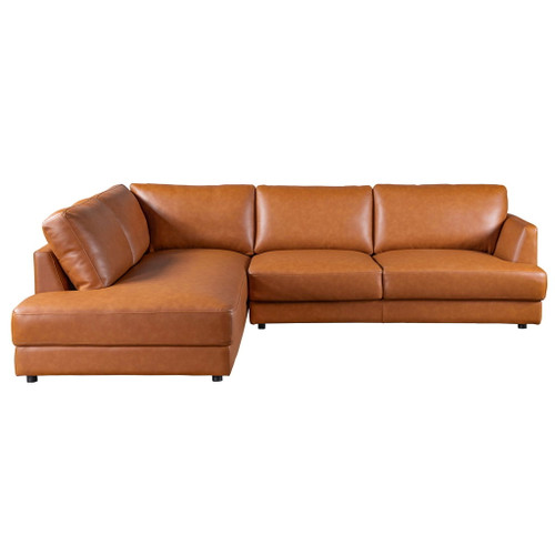 Glander - Sectional Left Sofa - Cognac