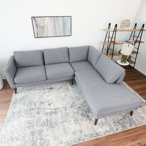 Benson - Sectional Sofa Right Facing Chaise - Gray