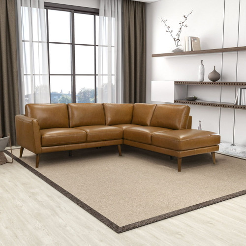 Benson - Sectional Sofa Right Facing Chaise - Tan