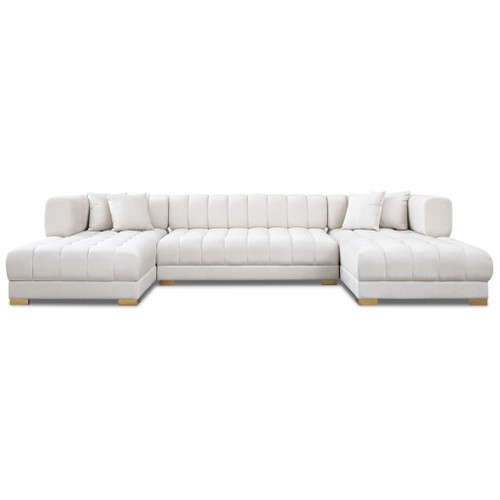 Marlow - U Shape Corner Sofa - Ivory