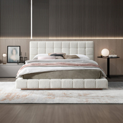 Hudson - King Bed - Ivory