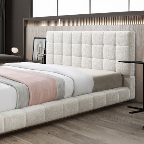 Hudson - King Bed - Ivory