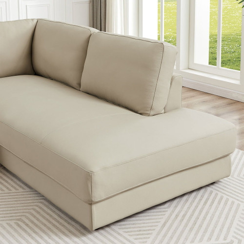Glander - Sectional Sofa Right Facing - Cream