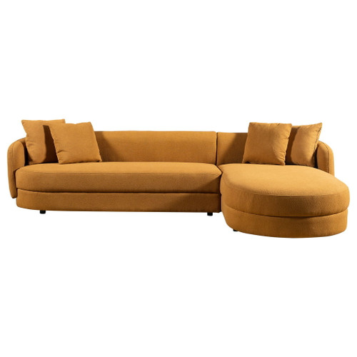 Chandler - Right Sectional Sofa - Cognac