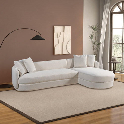 Chandler - Right Sectional Sofa - Cream